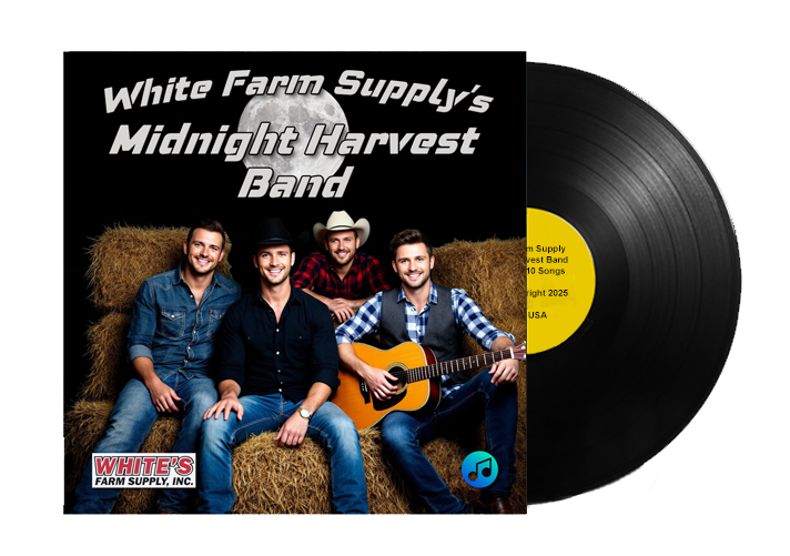 Midnight Harvest Album and Record with Alpha Channel